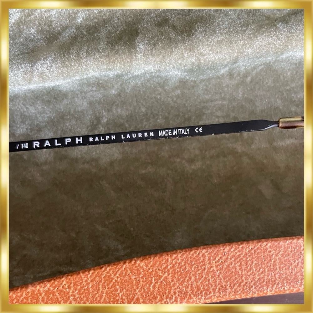 Ralph Lauren Tiny Oval Dark Tortoise Sunglasses - Picture 6 of 9